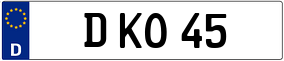 Truck License Plate